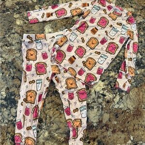 Cute Food Print Pajama Set